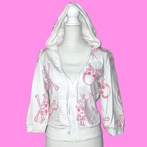 Y2K Victoria’s Secret Skull Hoodie